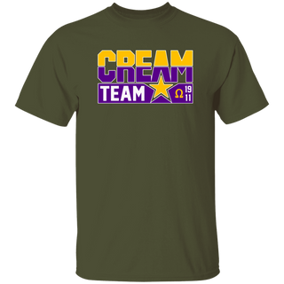 Buy military-green Cream Team Printed T-Shirt