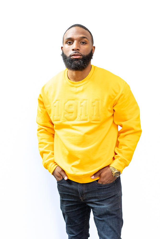 Gold Fusion Felt 1911 Sweatshirt/Hoodie | Greek Love