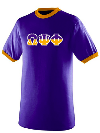 Buy purple-ringer Omega Split Short Sleeve T-Shirt