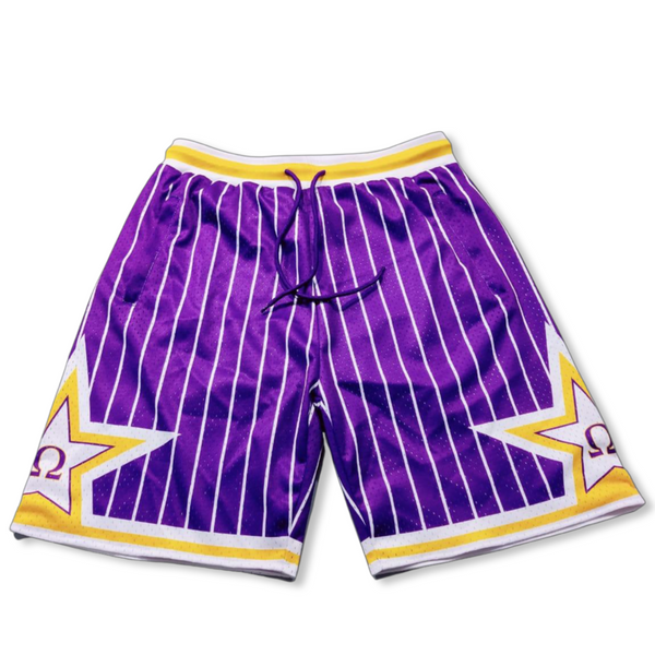 Purple Omega MagiQ Mesh Shorts