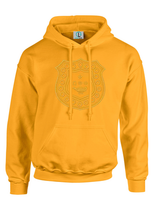Gold Fusion Felt Omega Shield Sweatshirt/Hoodie