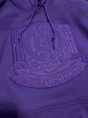 Purple Fusion Felt Omega Life Member Shield Sweatshirt/Hoodie