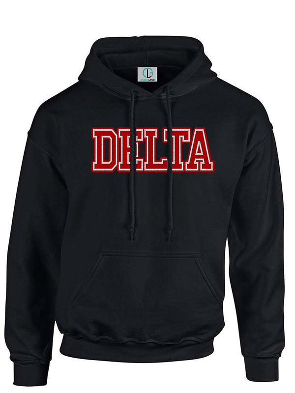 Black Fusion Felt DELTA Sweatshirt/Hoodie