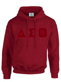 Crimson Fusion Felt Delta Greek Letters Sweatshirt/Hoodie