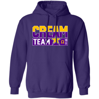 Cream Team Printed Hoodie
