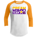 Cream Team Printed 3/4 Raglan Sleeve Shirt