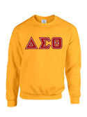 Gold Fusion Felt Delta Greek Letters Sweatshirt/Hoodie