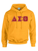 Gold Fusion Felt Delta Greek Letters Sweatshirt/Hoodie