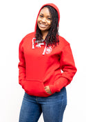 DST Shield Lace Up Pullover Hoodie