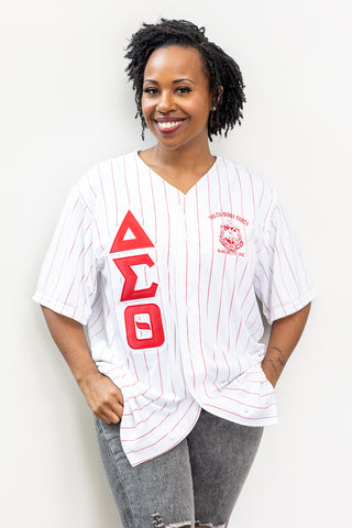 DST Pinstripe Baseball Jersey