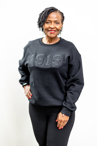 Black Fusion Felt 1913 Sweatshirt/Hoodie