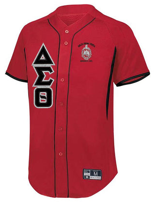 Buy red-black DST Game 7 Baseball Jersey