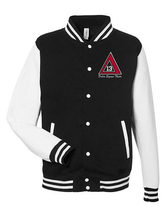 Buy black-white DST Pyramid 13 Lightweight Letterman Jacket