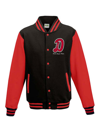 Buy black-red DST Script D Lightweight Letterman Jacket