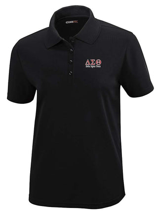 DST Greek Letters Ladies' Polo Shirt