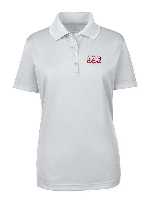 DST Greek Letters Ladies' Polo Shirt