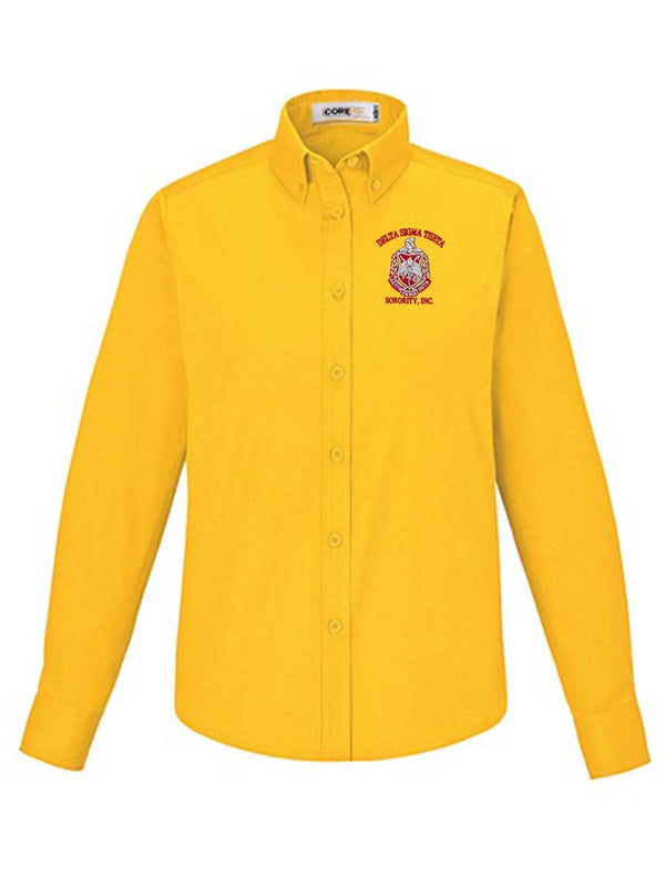 DST Shield Long Sleeve Ladies' Button Down Shirt