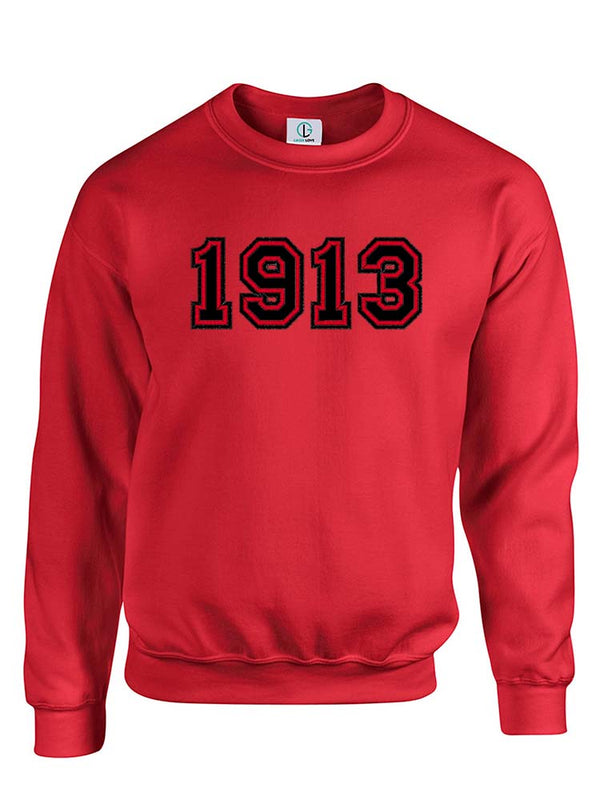 Red Fusion Felt 1913 Sweatshirt/Hoodie