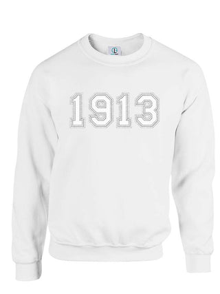 White Fusion Felt 1913 Sweatshirt