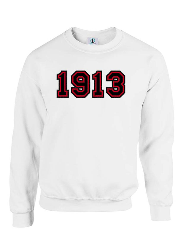 White Fusion Felt 1913 Sweatshirt