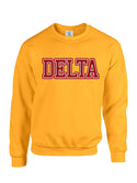 Gold Fusion Felt DELTA Sweatshirt/Hoodie