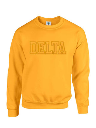 Gold Fusion Felt DELTA Sweatshirt/Hoodie