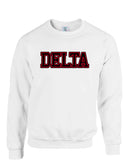 White Fusion Felt DELTA Sweatshirt