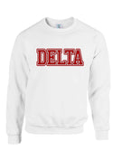 White Fusion Felt DELTA Sweatshirt