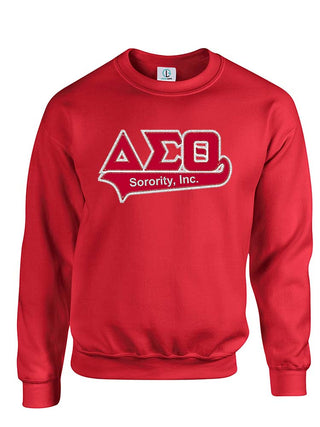 Buy red DST Greek Letters Tail Sweatshirt