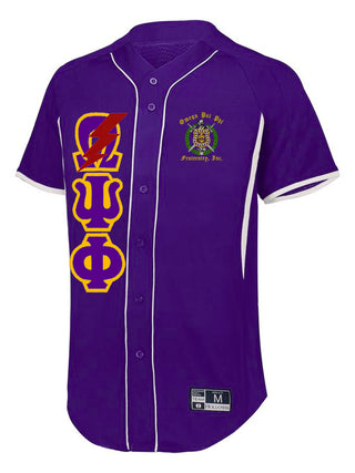 Buy purple Omega Psi Phi Baseball Jersey