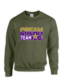 Cream Team Crew Embroidered Sweatshirt