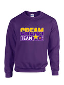 Cream Team Crew Embroidered Sweatshirt