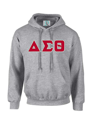 Buy grey DST Classic Greek Letters Hoodie