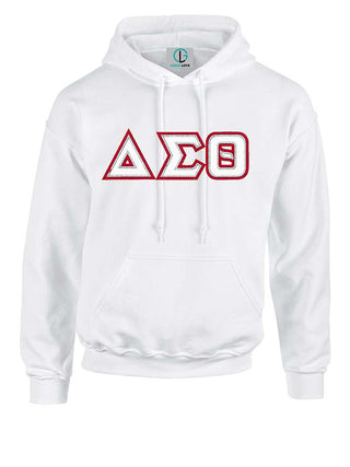 Buy white DST Classic Greek Letters Hoodie