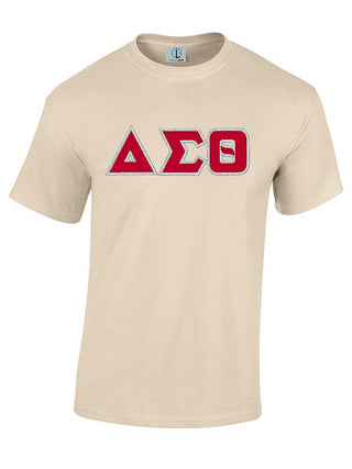 Buy sand DST Greek Letters Short Sleeve T-Shirt