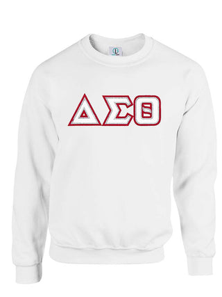 Buy white DST Classic Greek Letters Sweatshirt