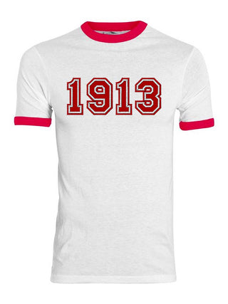 Buy white-red DST 1913 Ringer Shirt