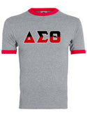 DST Split Letters Ringer Shirt