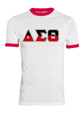 DST Split Letters Ringer Shirt