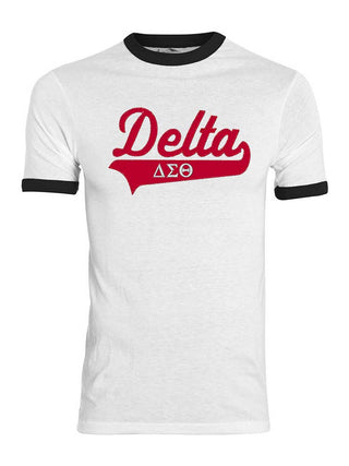 Buy white-black Delta Tail Ringer Shirt