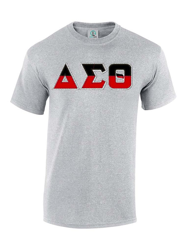 DST Split Greek Letters Short Sleeve T-Shirt
