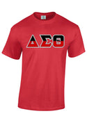 DST Split Greek Letters Short Sleeve T-Shirt