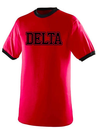 Buy red-black DST DELTA Ringer Shirt