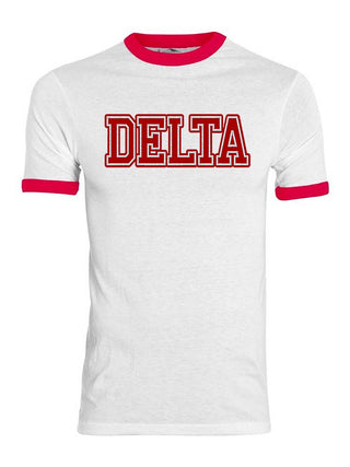 Buy white-red DST DELTA Ringer Shirt
