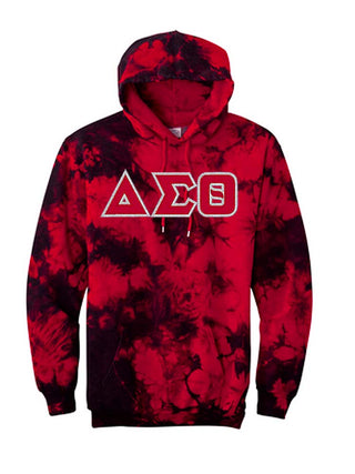 DST Greek Letters Tie Dye Hoodie