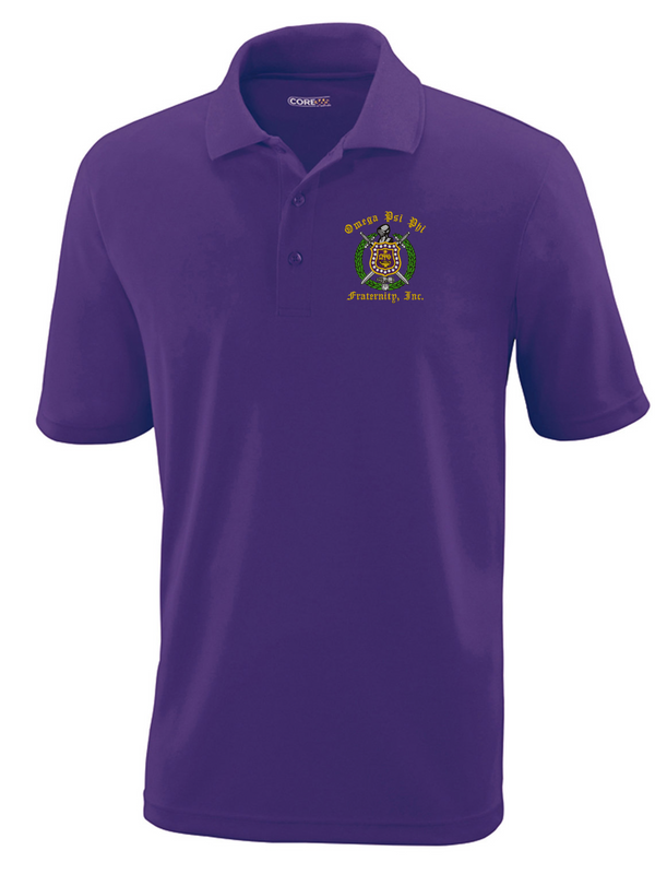 Omega Psi Phi Shield Polo Shirt