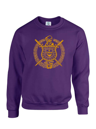 Buy purple Large Omega Shield Sweatshirt/Hoodie