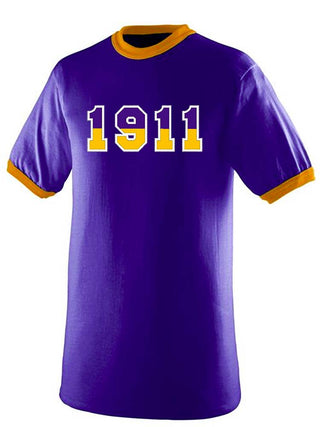 Buy purple-ringer Omega 1911 Split Short Sleeve T-Shirt